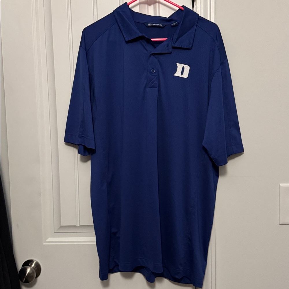 Cutter & Buck Navy Polo Shirt- DUKE